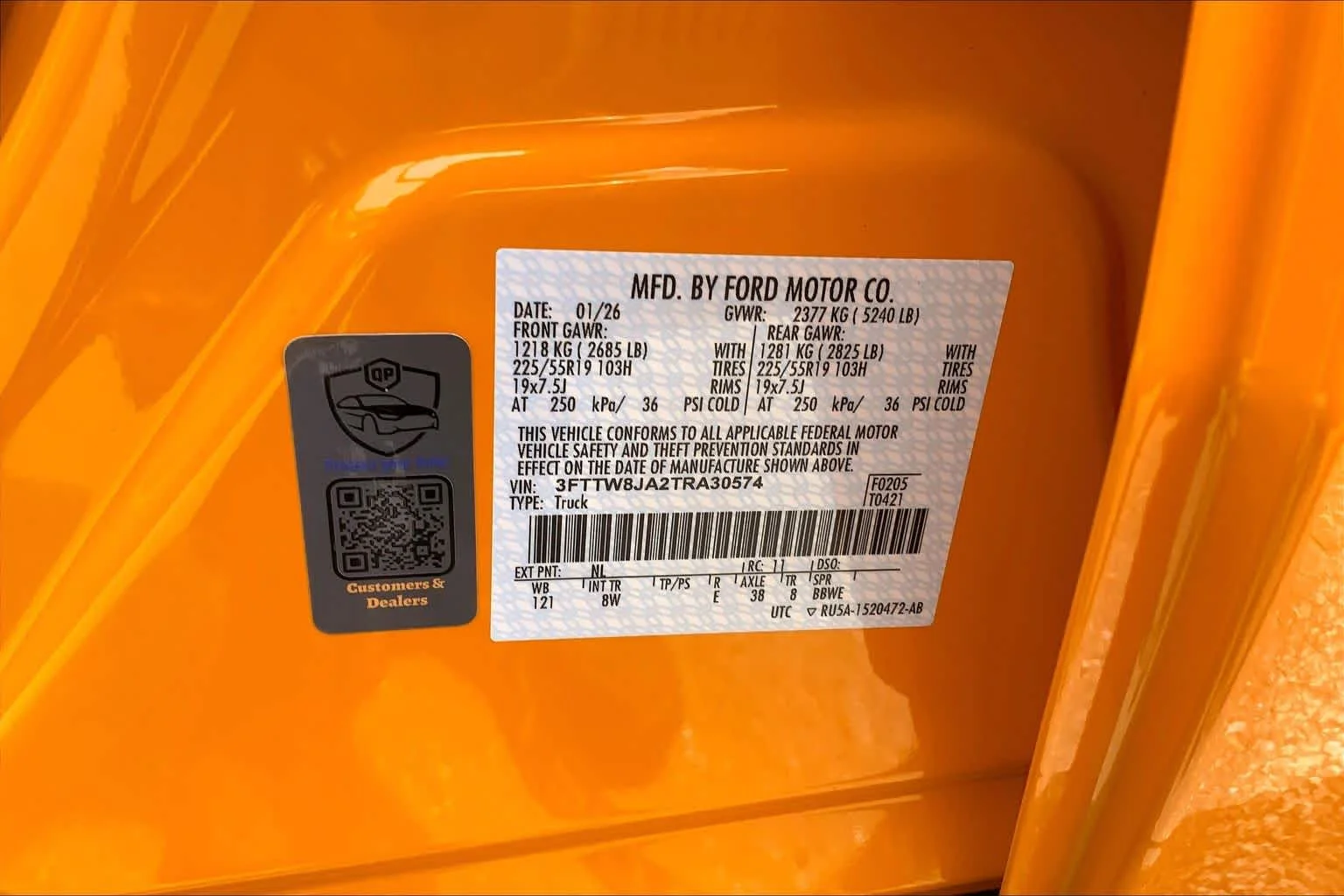 New 2026 Orange Fury Metallic Tri-Coat Ford XLT image 12
