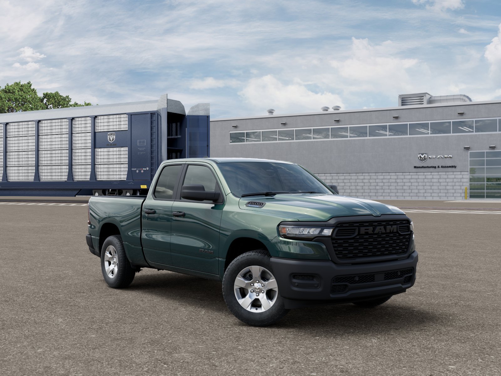 New 2026 Serrano-Green Metallic Exterior Paint RAM TRADESMAN image 3