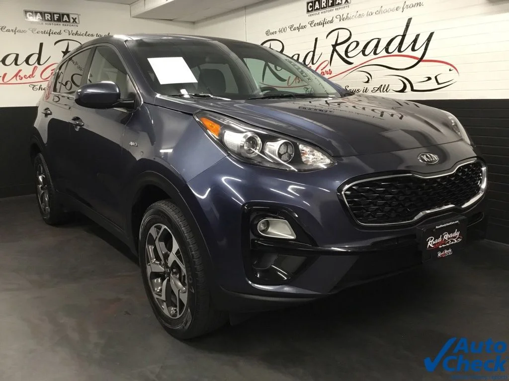 Used 2020 Blue Kia LX image 3