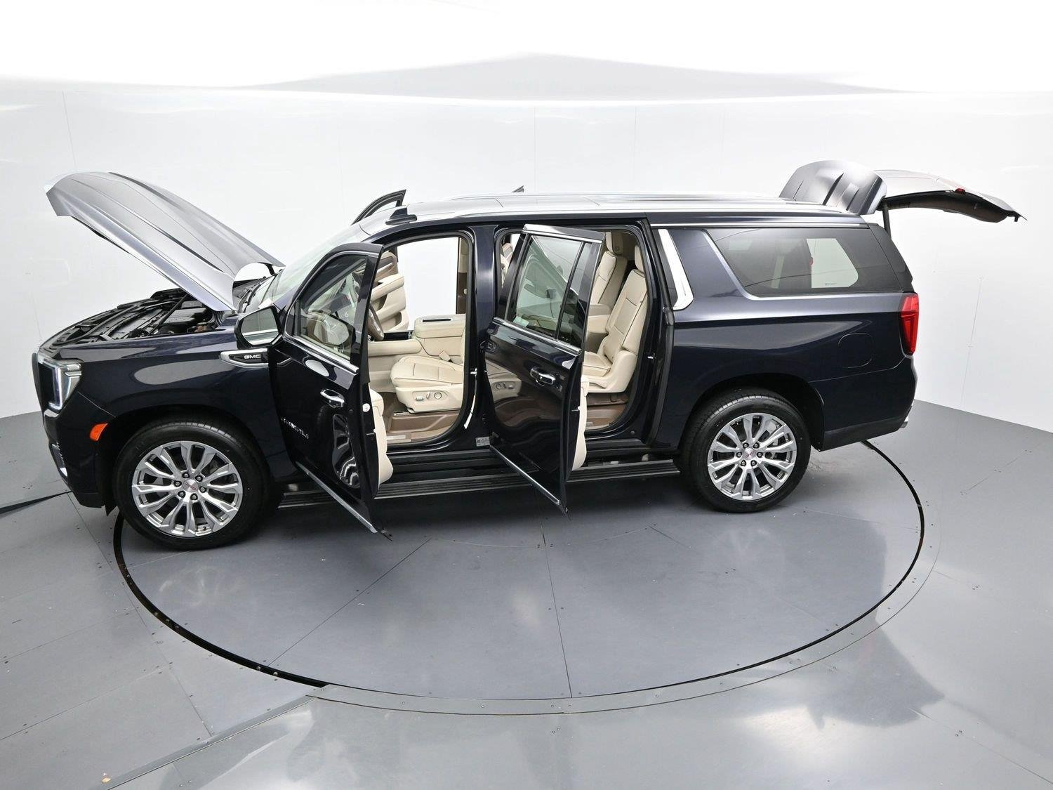 Used 2023 MIDNIGHT BLUE METALLIC GMC Denali image 48