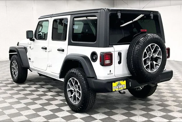 Used 2024 Bright White Clearcoat Jeep Sport S image 2