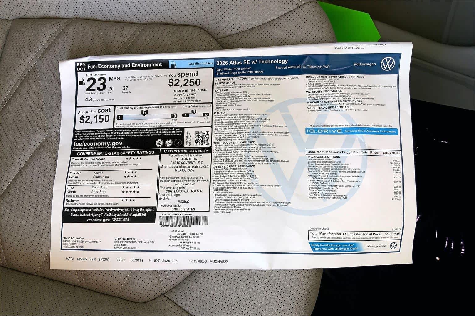 2026 Volkswagen Atlas SE w/Tech - Photo 22
