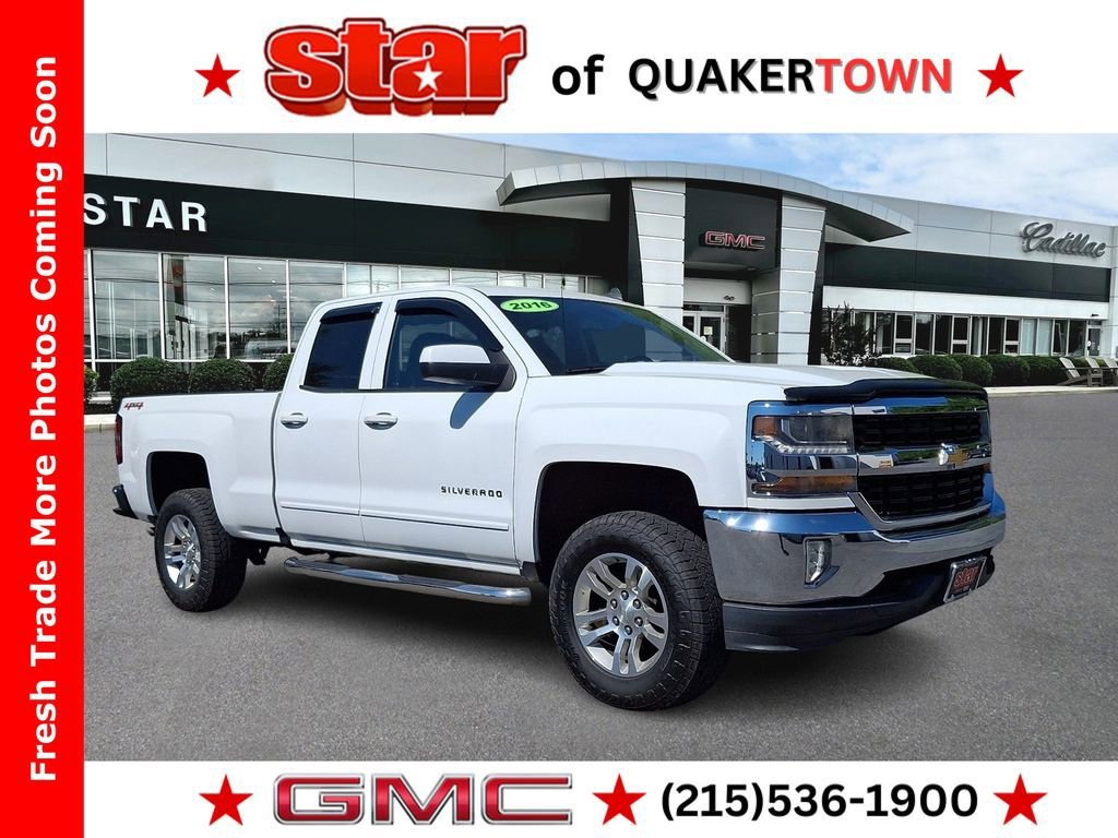 SUMMIT WHITE 2016 Chevrolet Silverado 1500 LT Double Cab 4WD Pickup Truck Four-Wheel Drive