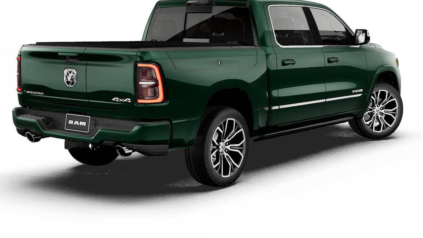 New 2027 Serrano-Green Metallic Exterior Paint RAM Tungsten image 2