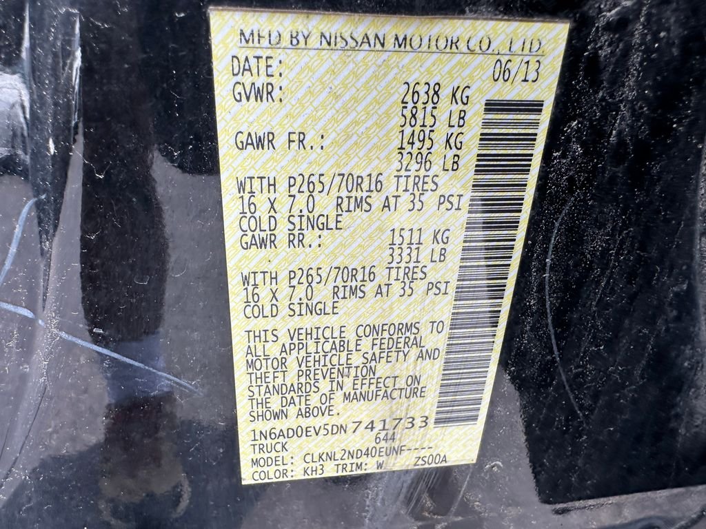 Used 2013 Black Nissan SV image 12