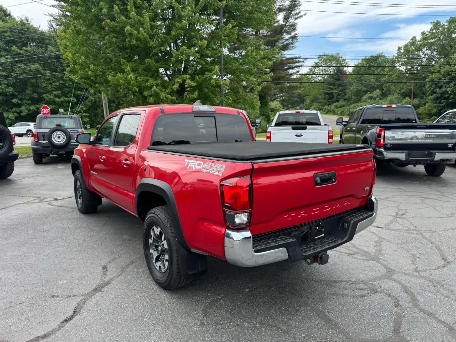 Certified Used 2019 Barcelona Red Metallic Toyota TRD Off Road image 3