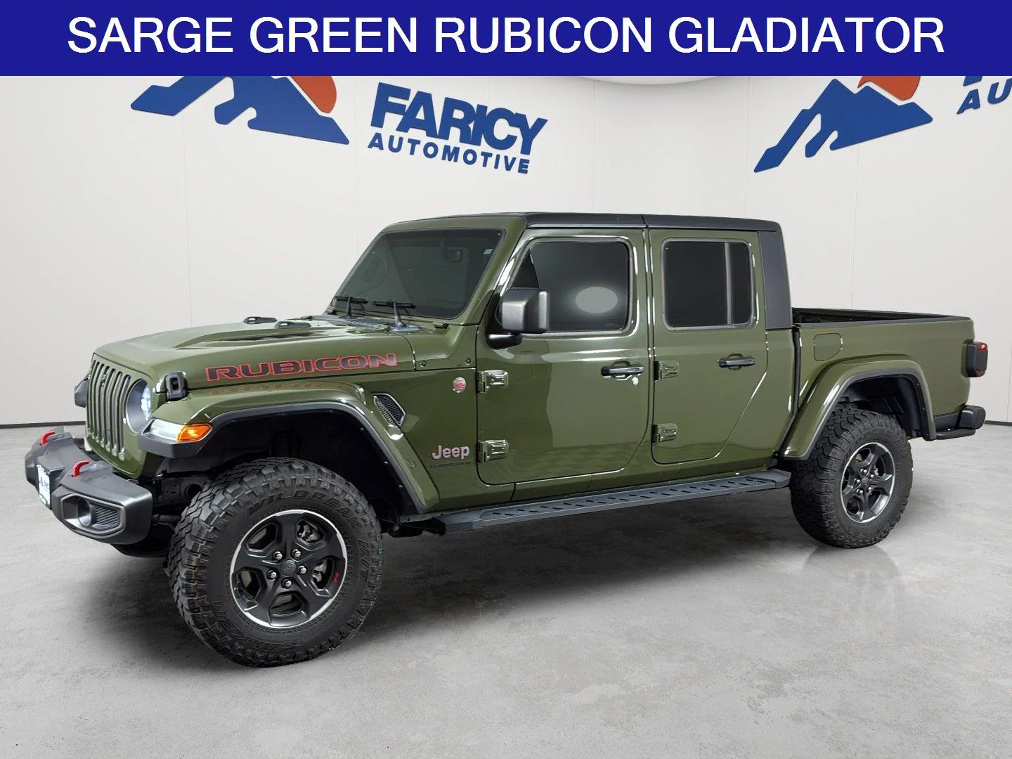 Used 2023 Sarge Green Clearcoat Jeep Rubicon image 1