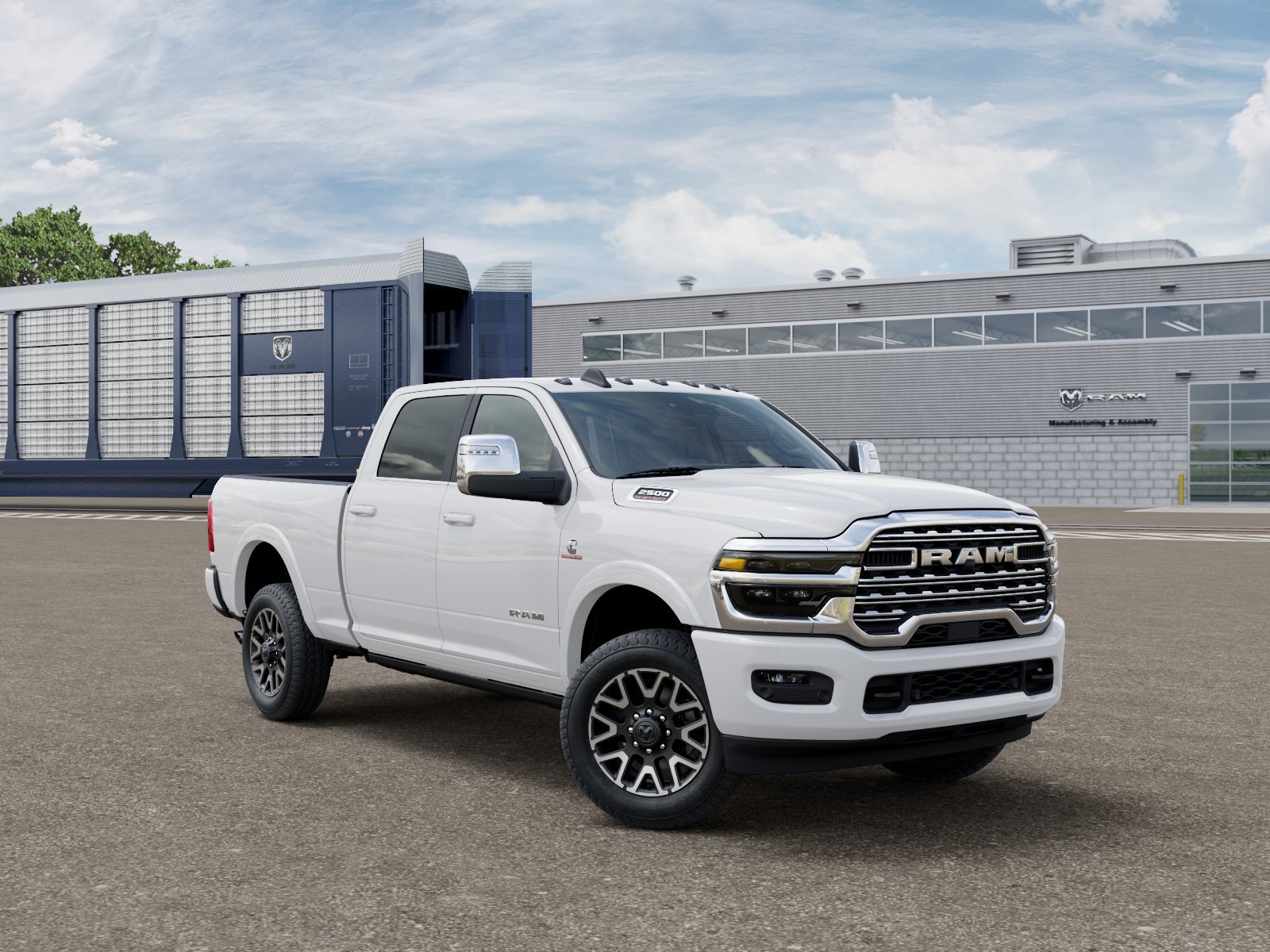 New 2027 Bright White Clear-Coat Exterior Paint RAM Longhorn image 3