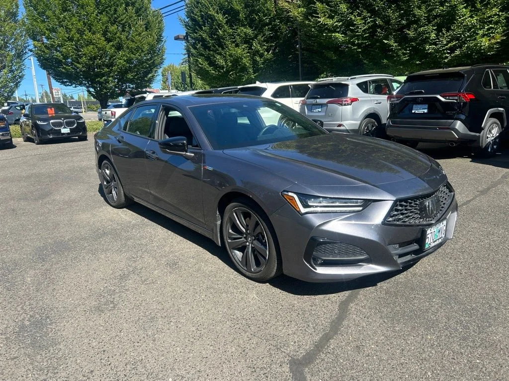 Certified Used 2021 Modern Steel Metallic Acura SH-AWD A-SPEC image 2