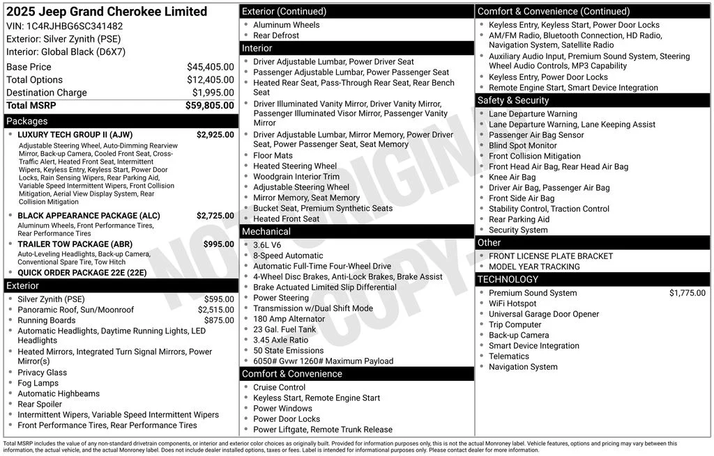 New 2025 Silver Zynith Exterior Paint Jeep Limited image 6