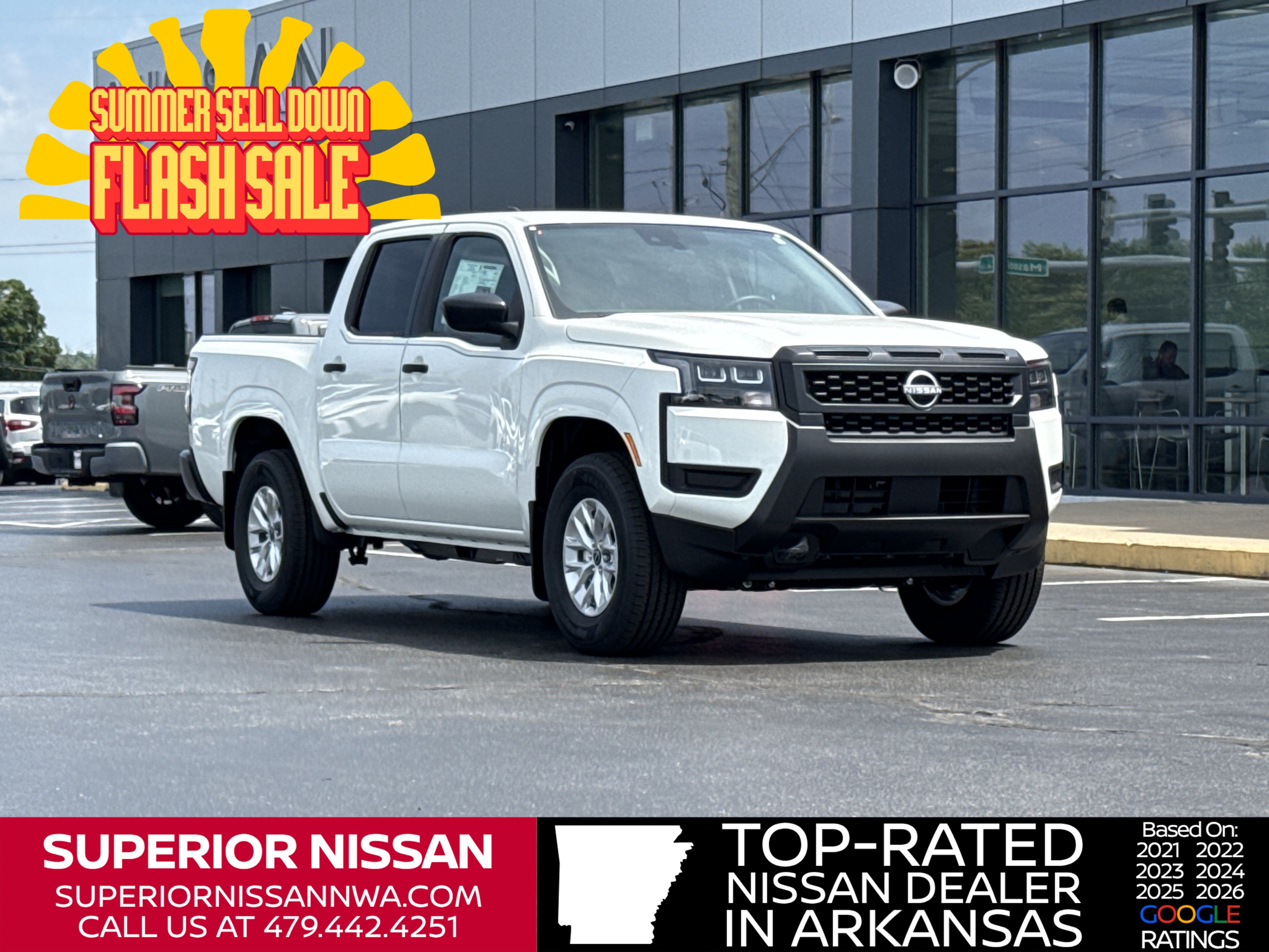 New 2026 Glacier White Nissan Crew Cab S image 1