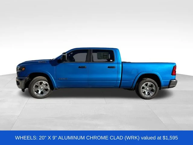 New 2025 Hydro Blue Pearl-Coat Exterior Paint RAM Big Horn/Lone Star image 4