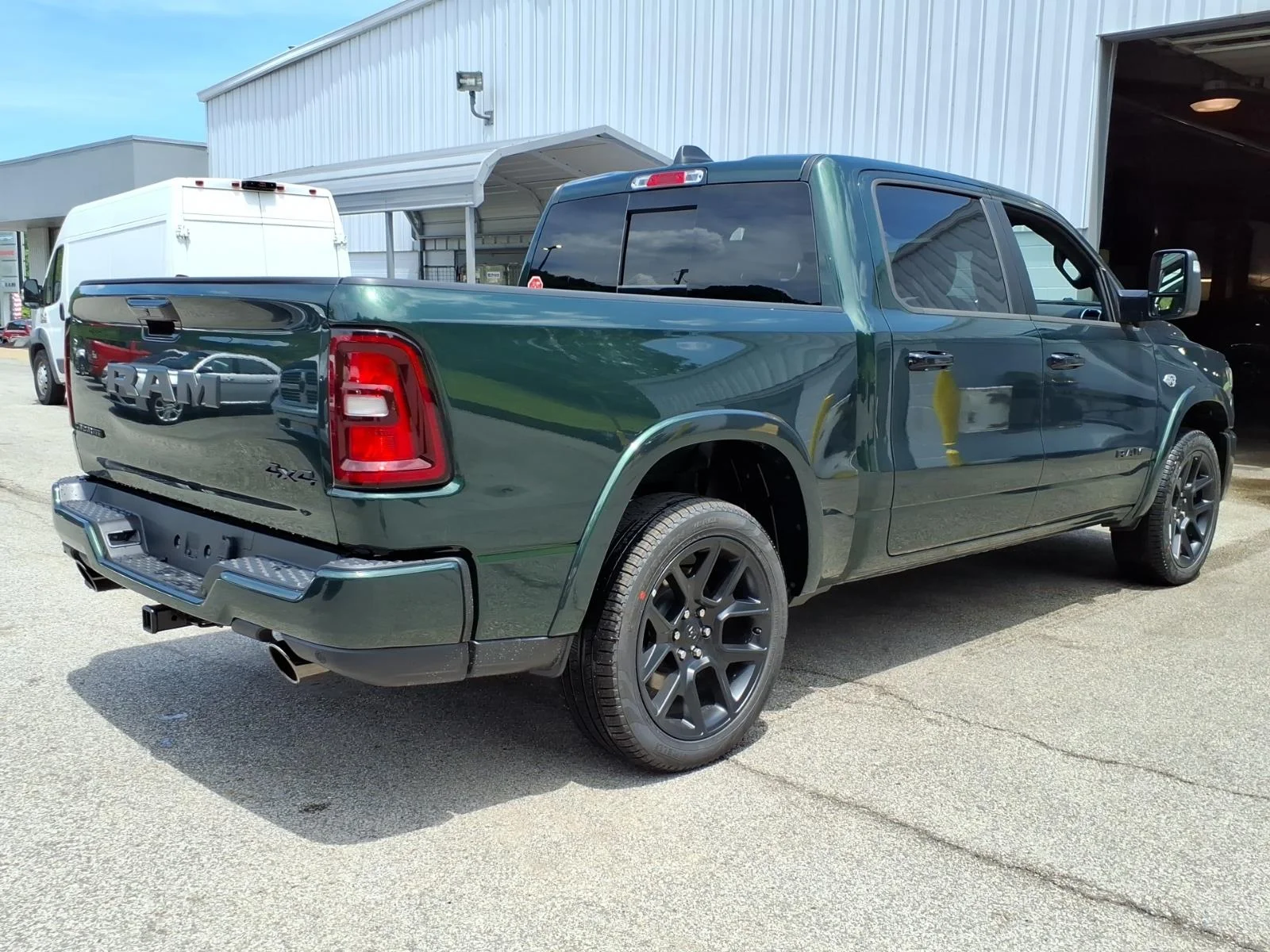 New 2026 Serrano-Green Metallic Exterior Paint RAM Laramie image 2