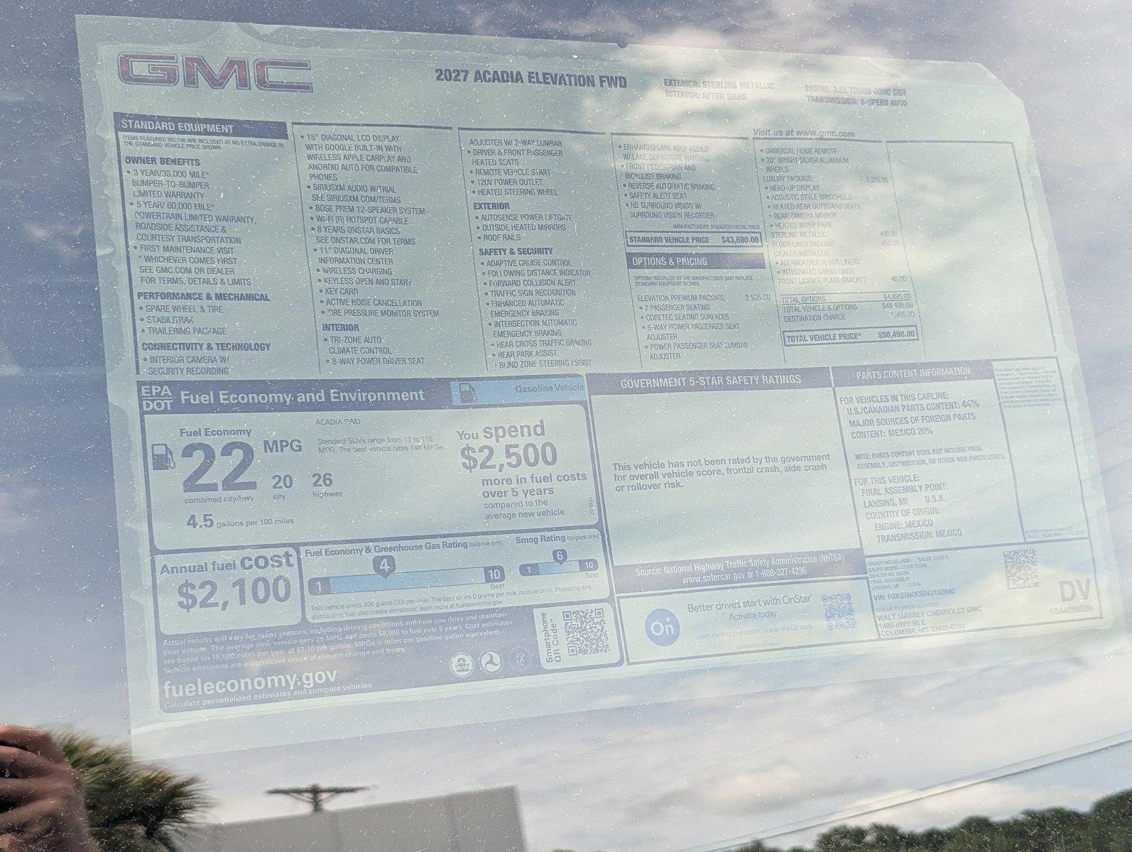 New 2027 Sterling Metallic GMC Elevation image 39