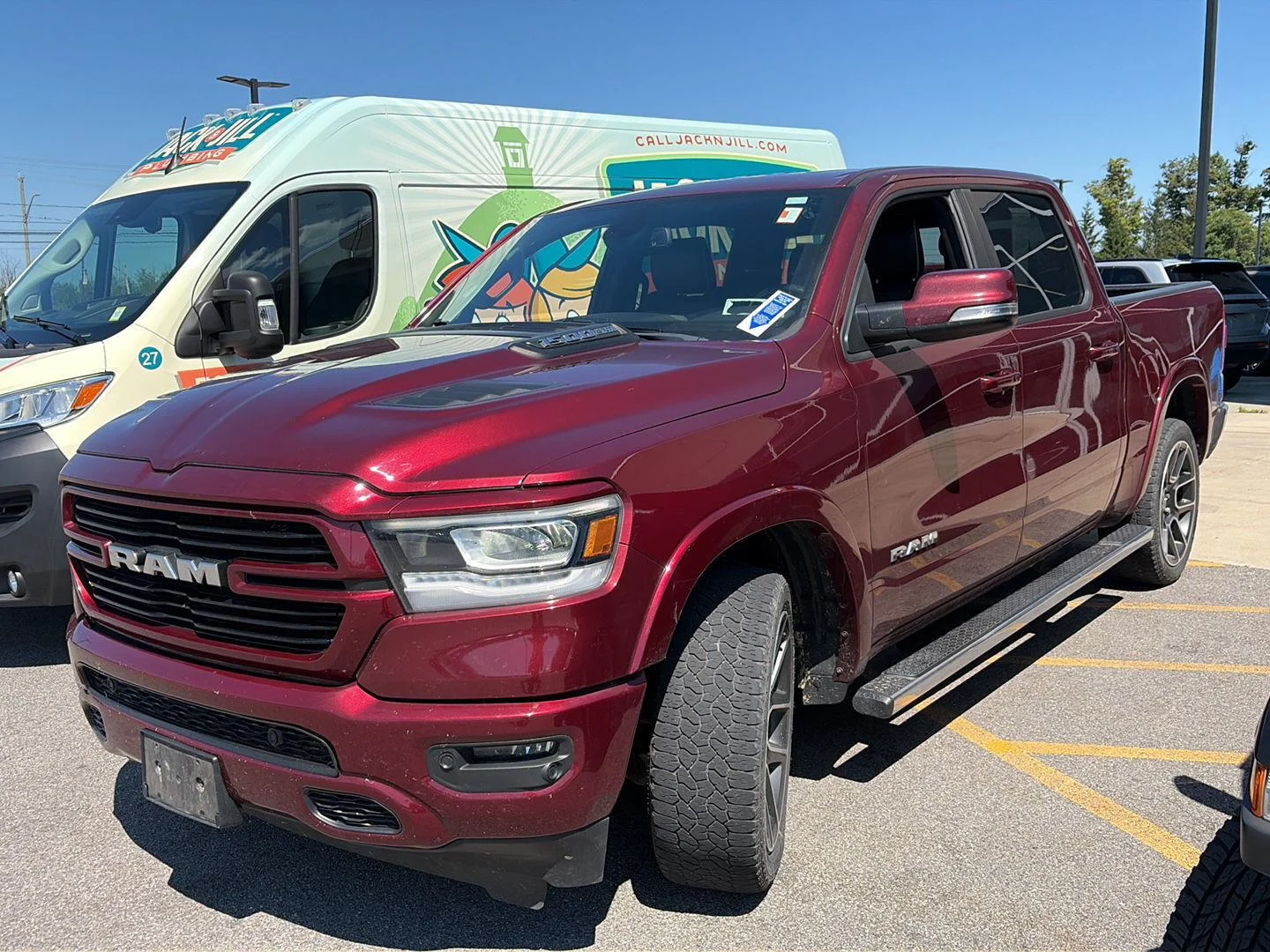 Used 2019 Delmonico Red Pearlcoat Ram Laramie image 4