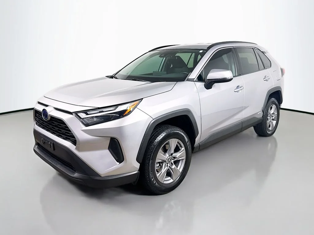 Certified Used 2022 Silver Sky Metallic Toyota Hybrid XLE image 3