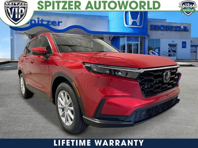 New 2026 Radiant Red Metallic Honda AWD EX image 1