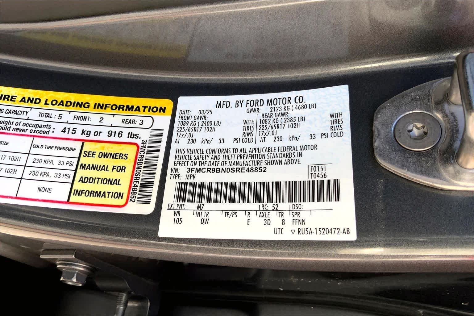 Used 2025 Carbonized Gray Metallic Ford Big Bend image 32