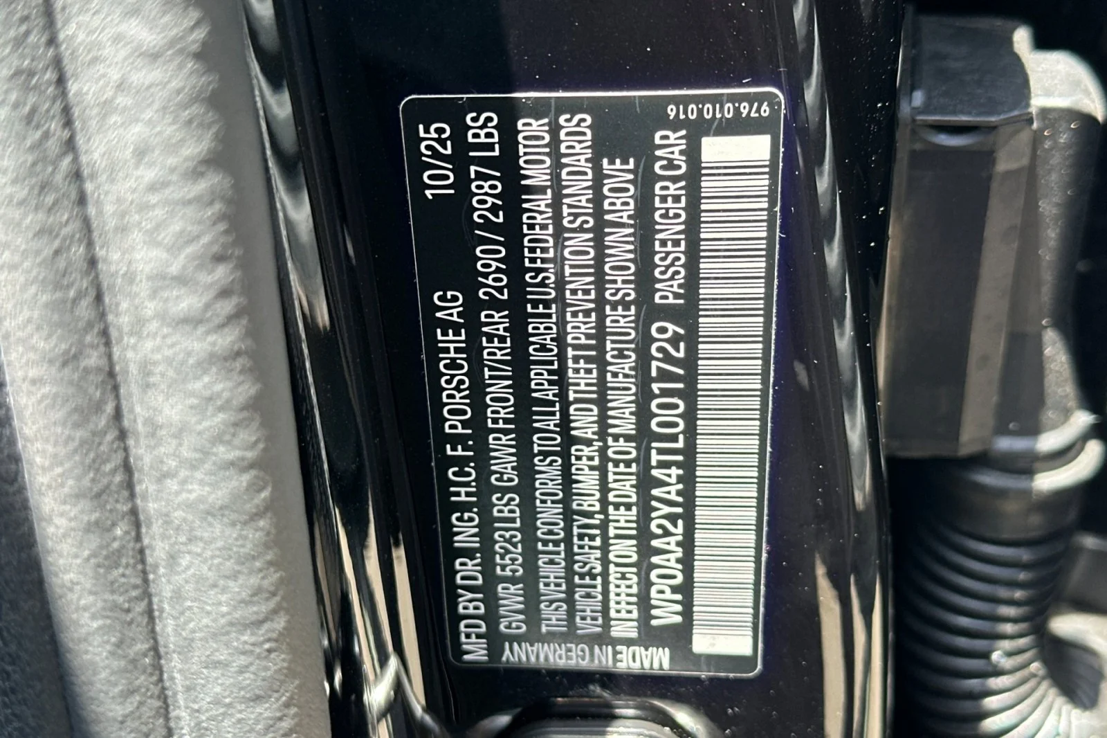 Used 2026 Jet Black Metallic Porsche RWD image 29