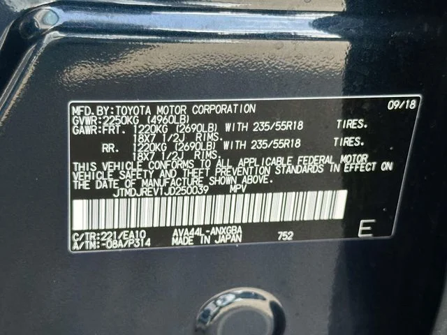 Used 2018 Blue Toyota Limited image 30
