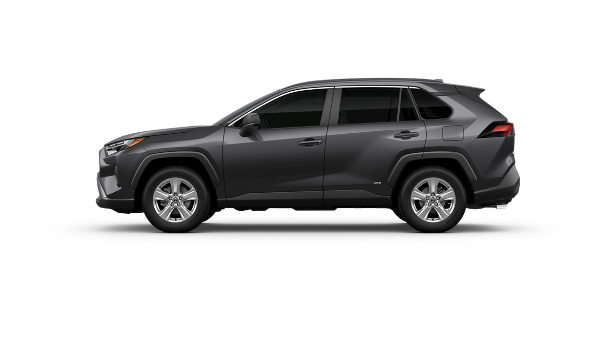 New 2025 Magnetic Gray Metallic Toyota Hybrid LE image 4
