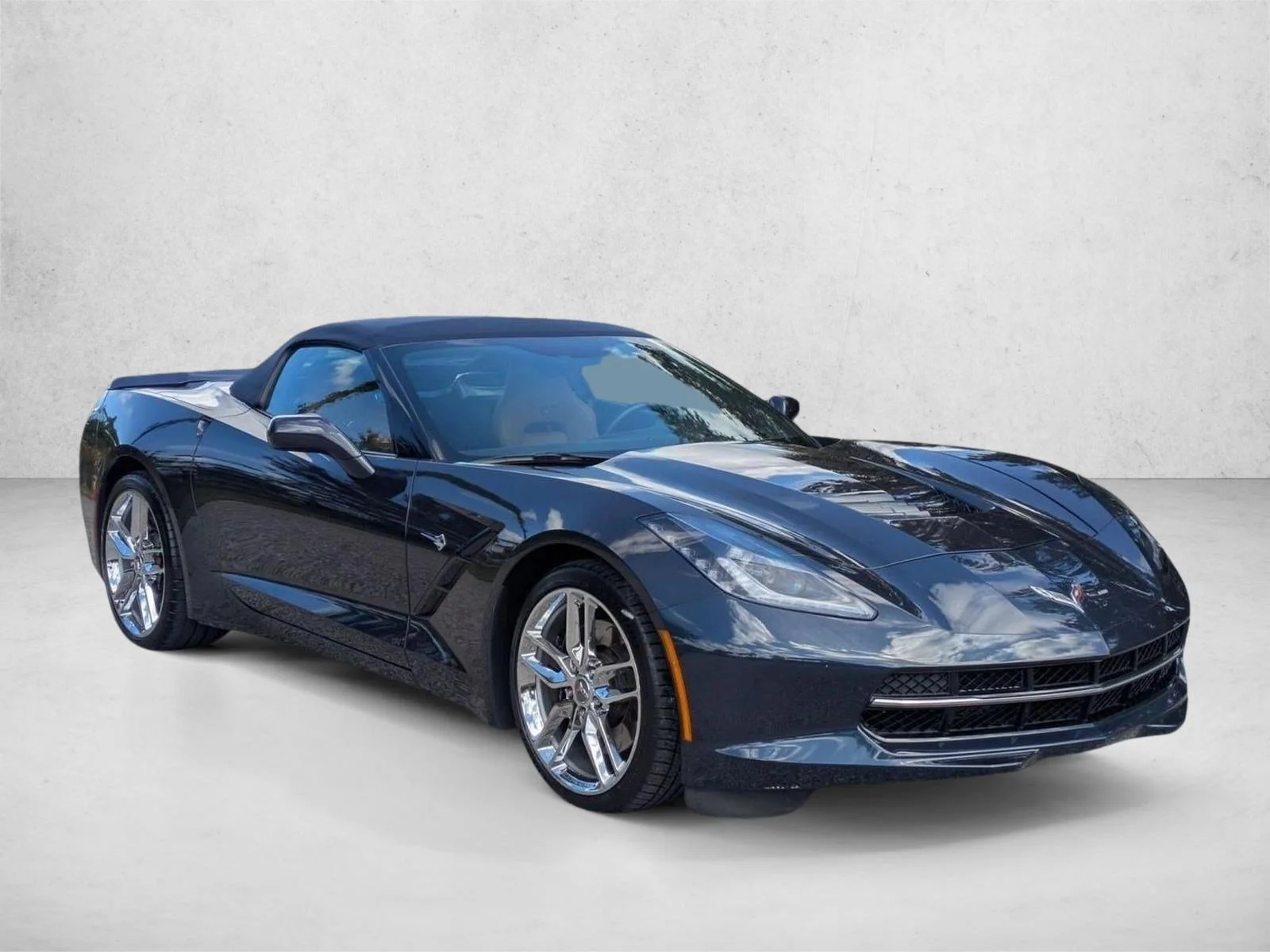 Used 2014 Night Race Blue Metallic Chevrolet Z51 2LT image 3