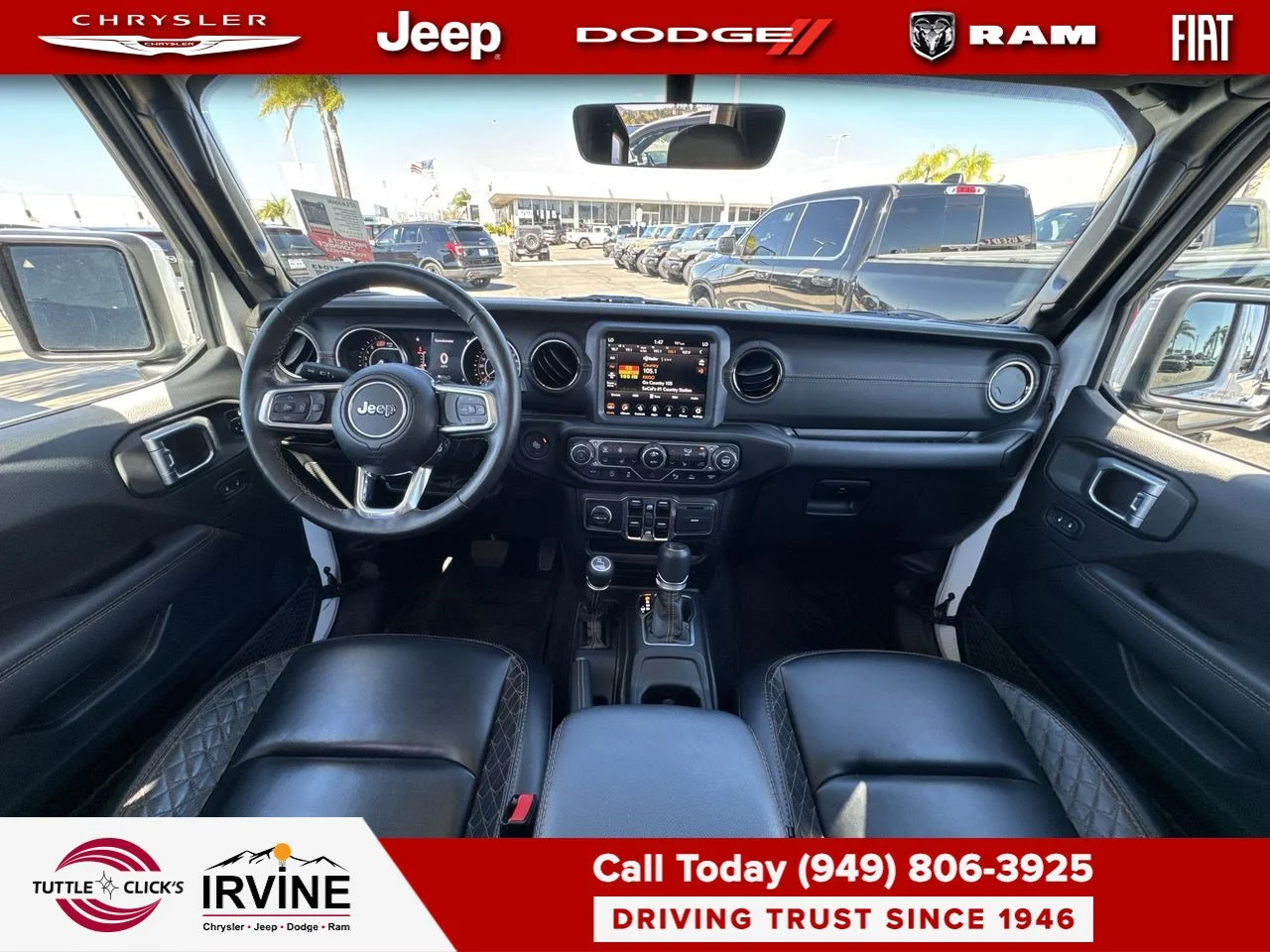 Used 2023 Bright White Clearcoat Jeep High Altitude image 2