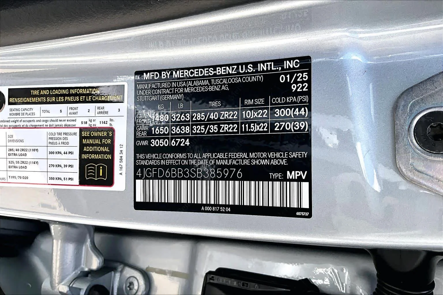 Used 2025 Cirrus Silver Metallic Mercedes-Benz AMG® GLE 53 image 34
