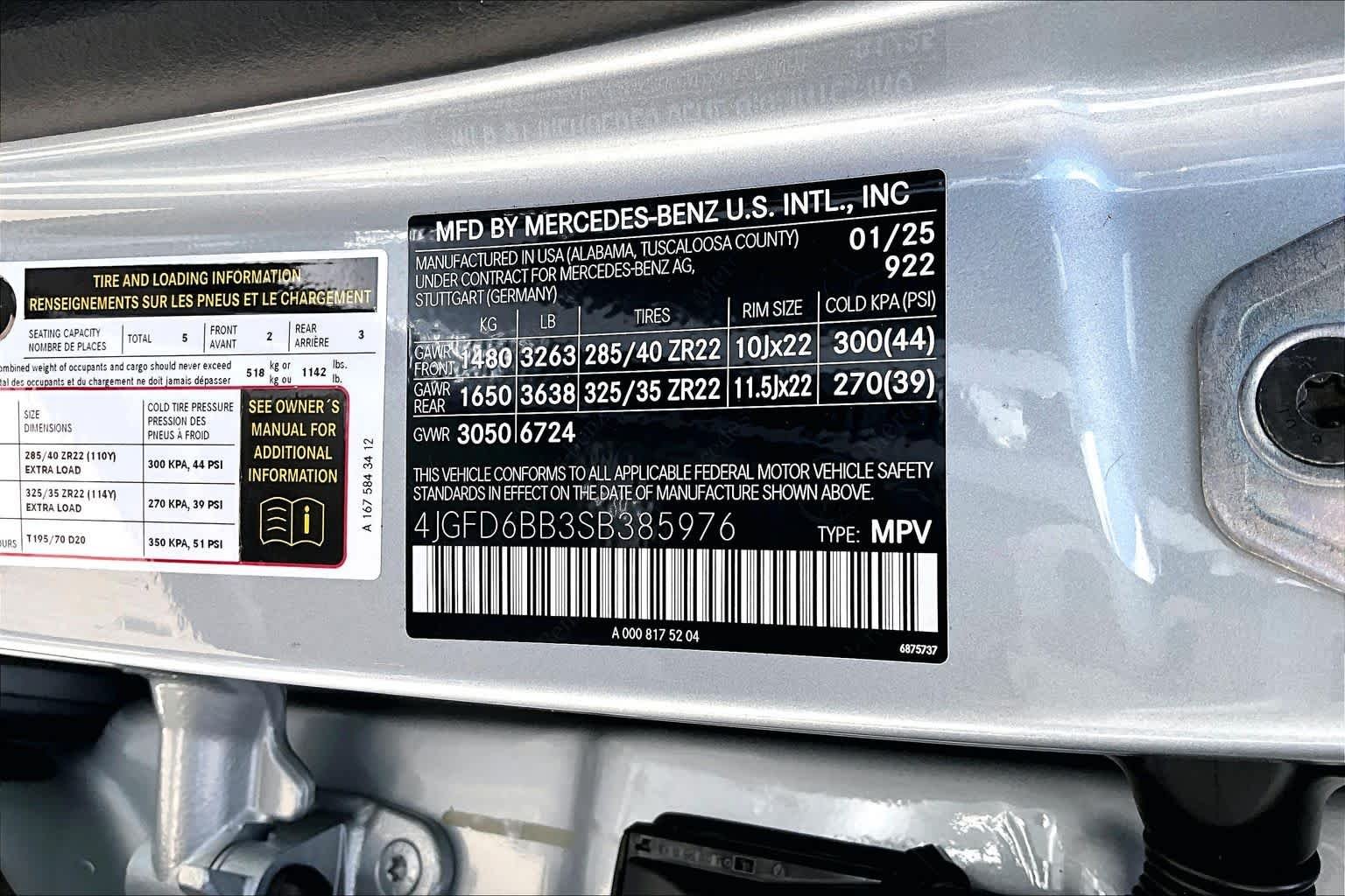 Used 2025 Cirrus Silver Metallic Mercedes-Benz AMG® GLE 53 image 34