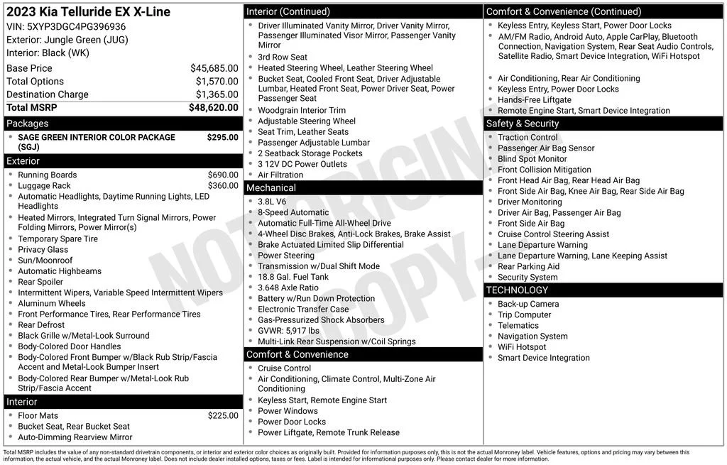 Used 2023 Green Kia EX X-Line image 7