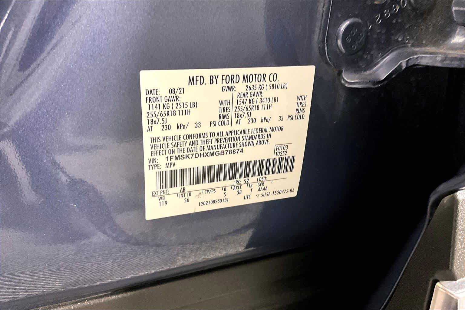 Used 2021 Infinite Blue Metallic Tinted Clearcoat Ford XLT image 32
