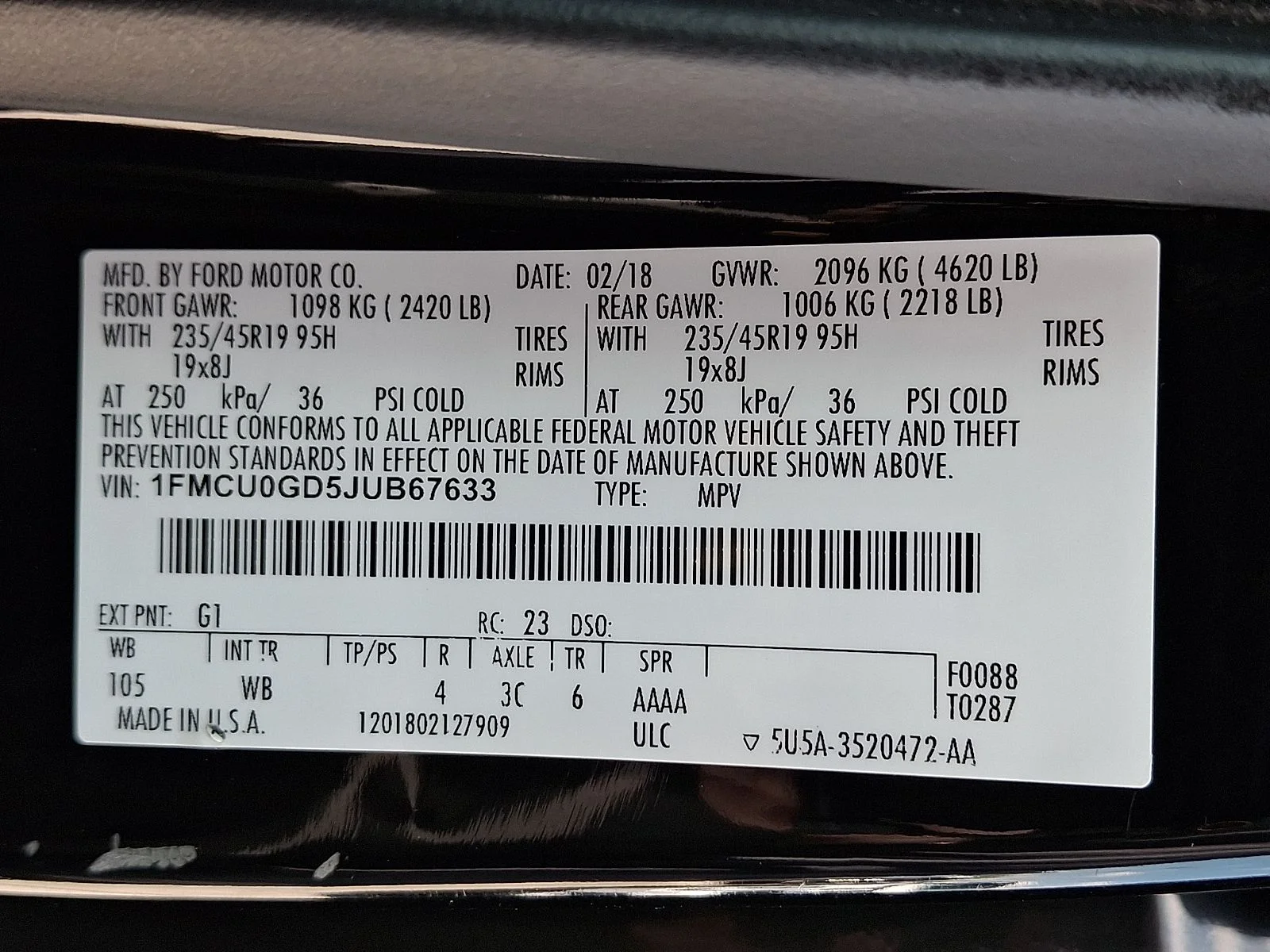 Used 2018 Black Ford SE image 26