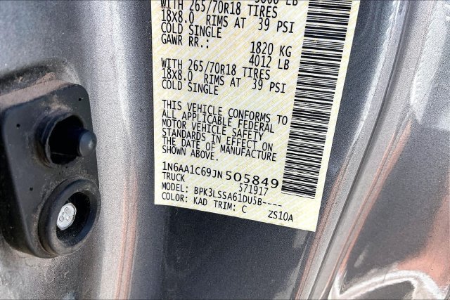 Used 2018 Gun Metallic Nissan SV image 28