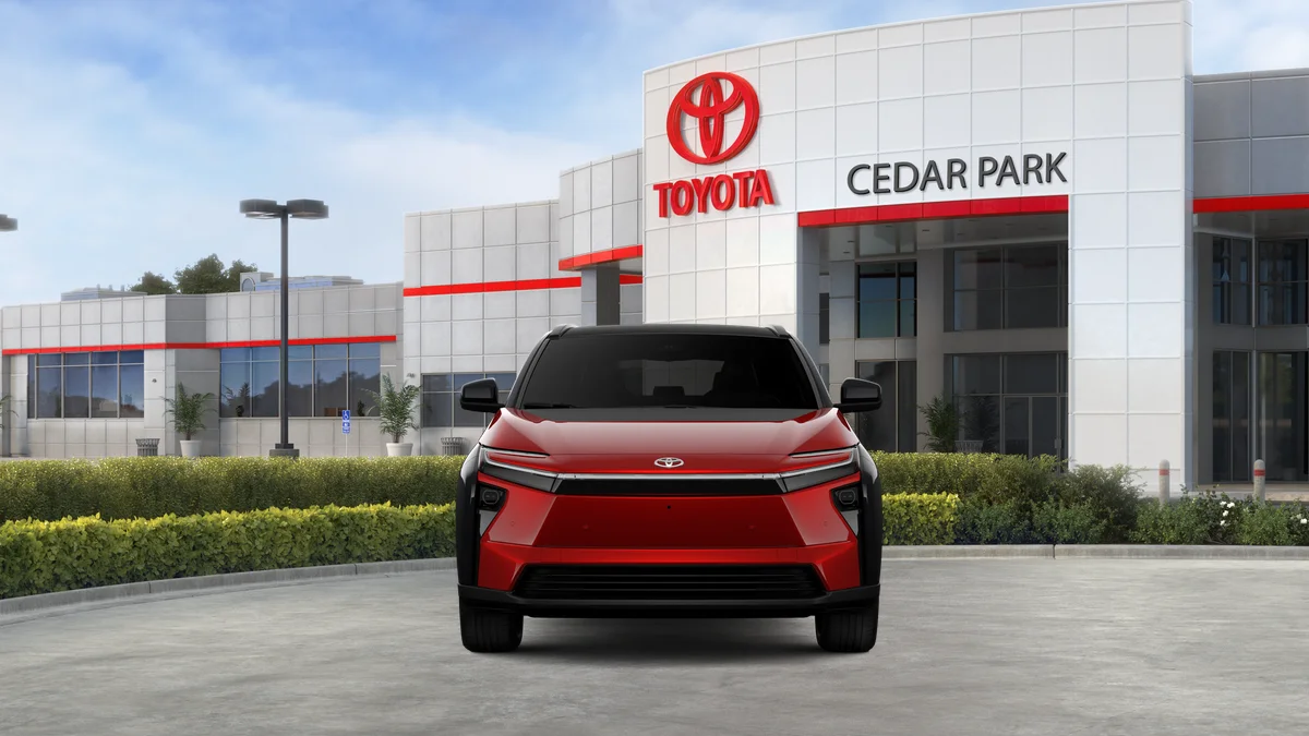 New 2026 Supersonic Red with Midnight Black Metallic roof Toyota Limited image 42