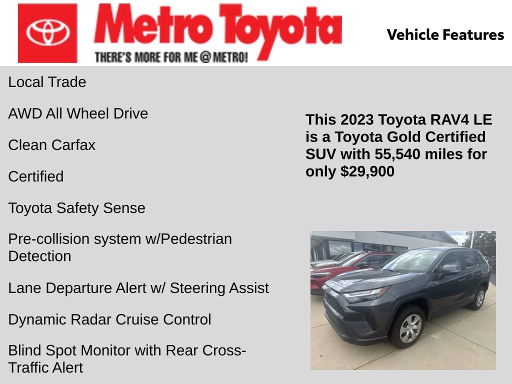 Certified Used 2023 Gray Toyota LE image 6