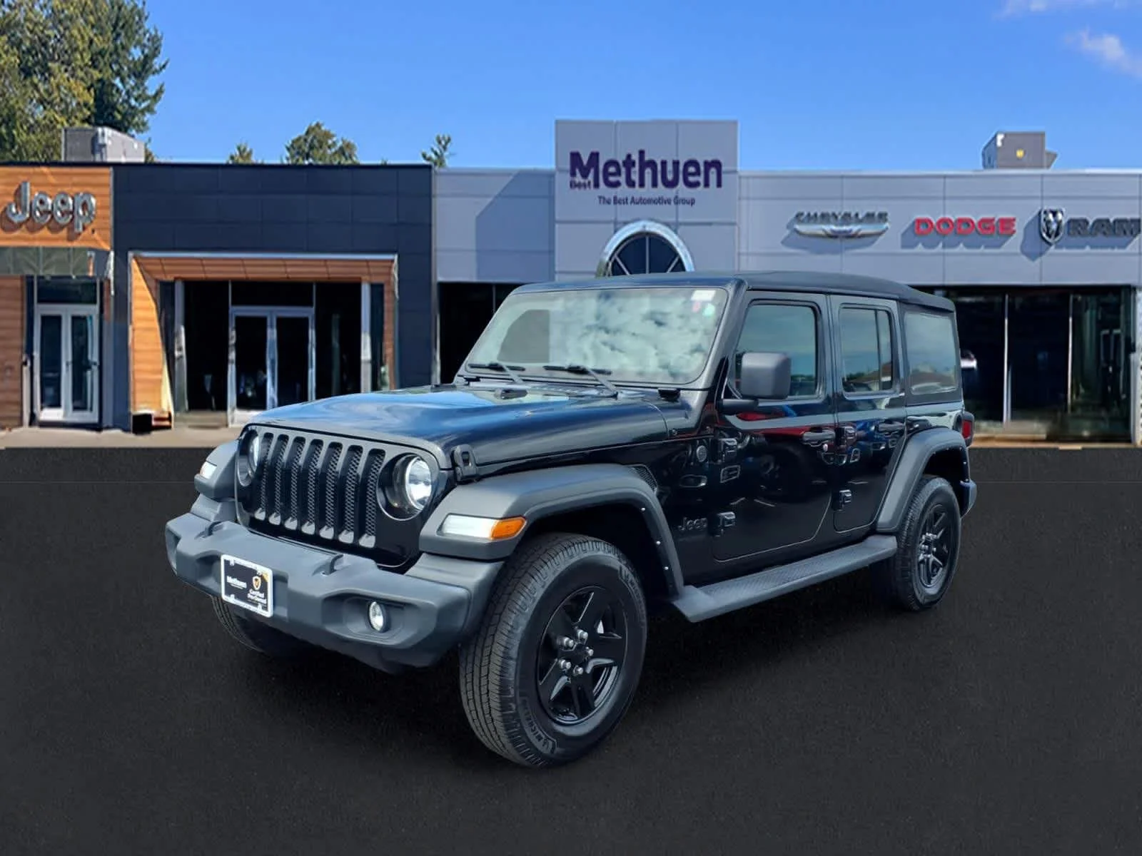 Used 2022 Black Clearcoat Jeep Unlimited Sport S image 9