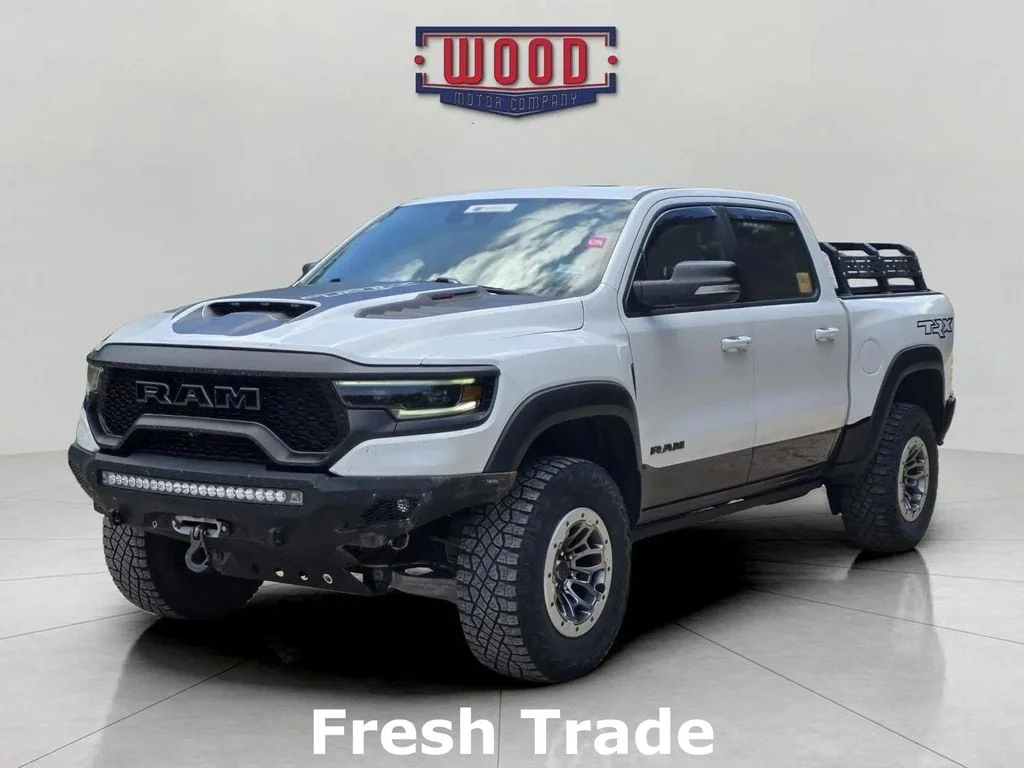 Used 2022 Bright White Clearcoat Ram TRX image 3