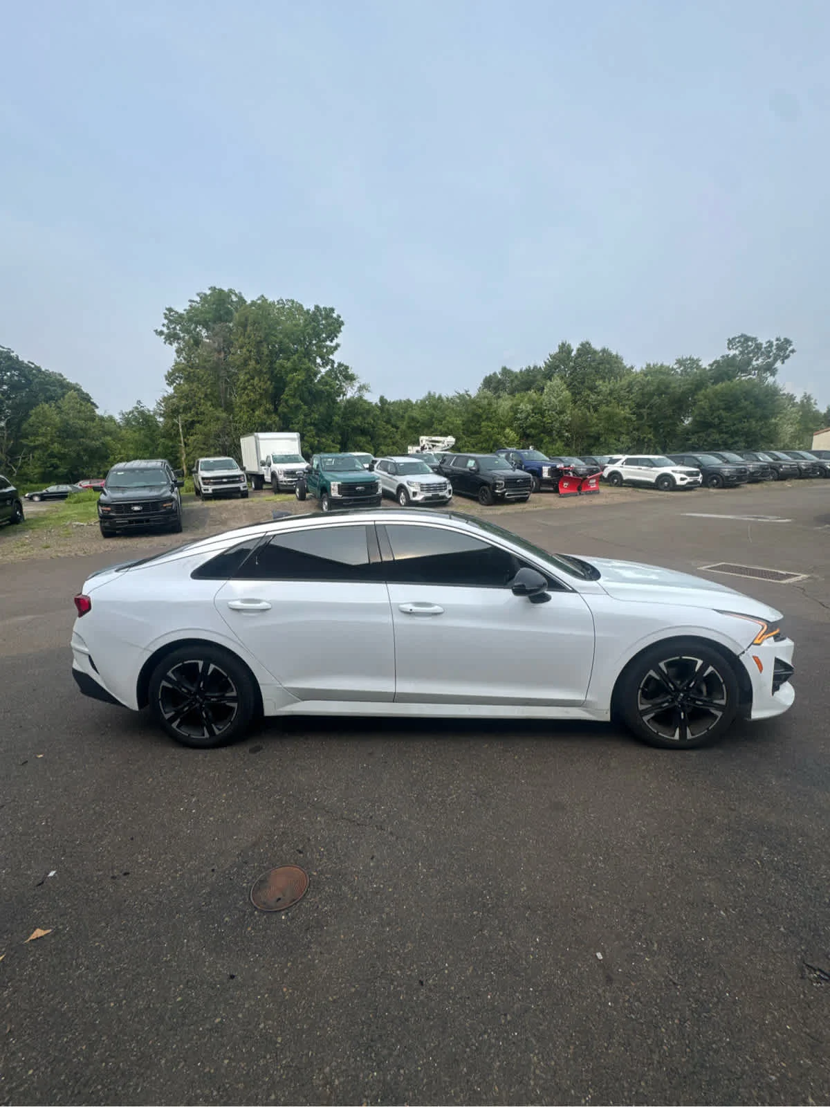 Used 2021 Glacial White Pearl Kia GT-Line image 2