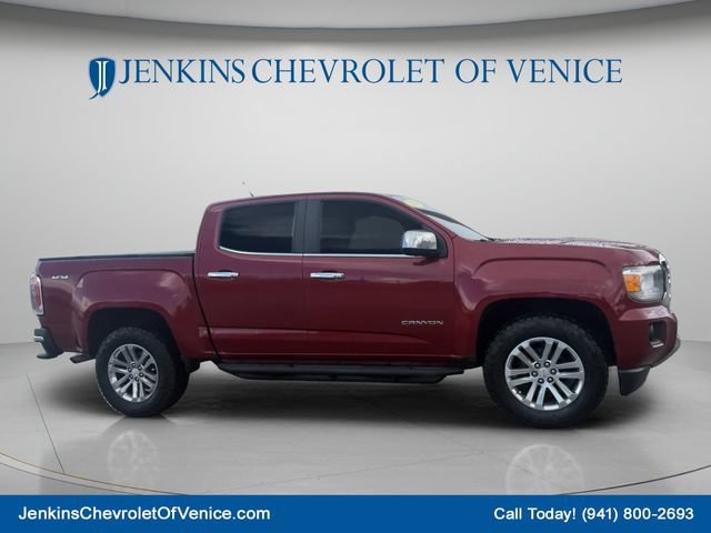 Used 2018 RED QUARTZ TINTCOAT GMC 4WD SLT image 2