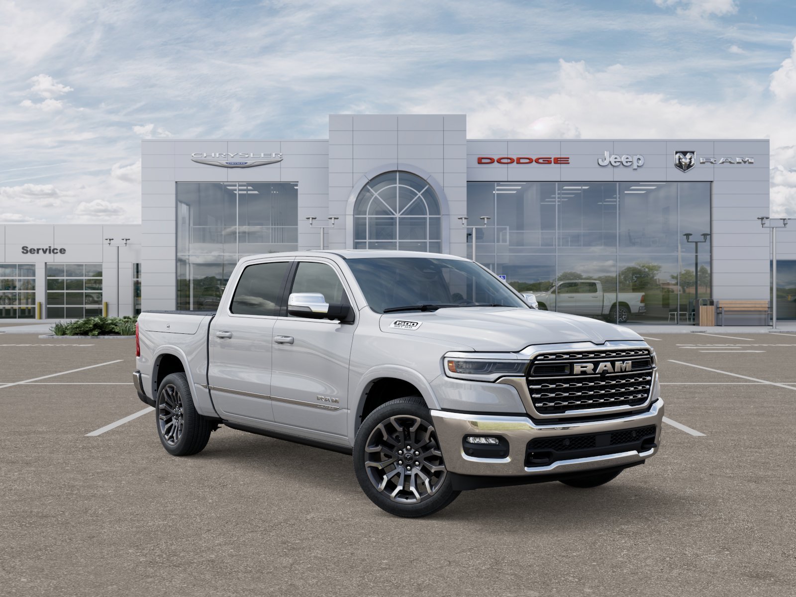 New 2025 Ivory White Tri-Coat Pearl-Coat Exterior Paint RAM Limited image 35