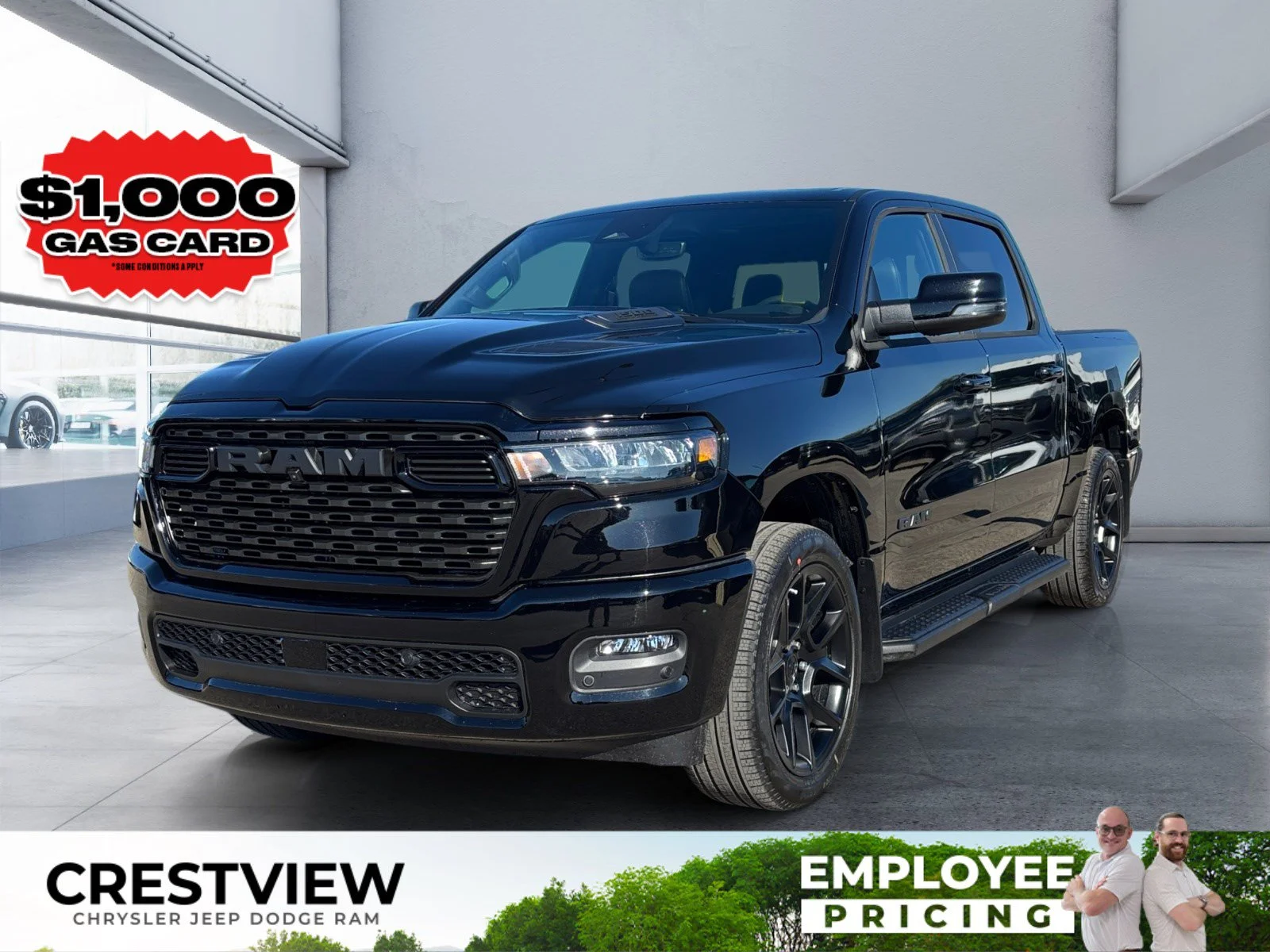 New 2026 Diamond Black Crystal Pearl Ram Sport image 1