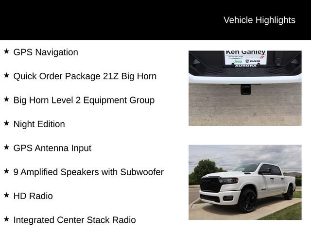New 2026 Bright White Clear-Coat Exterior Paint RAM Big Horn image 3