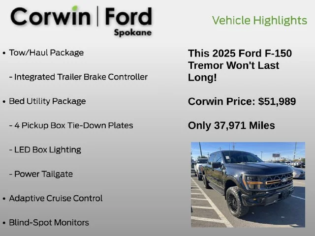 Used 2025 Black Ford Tremor image 6