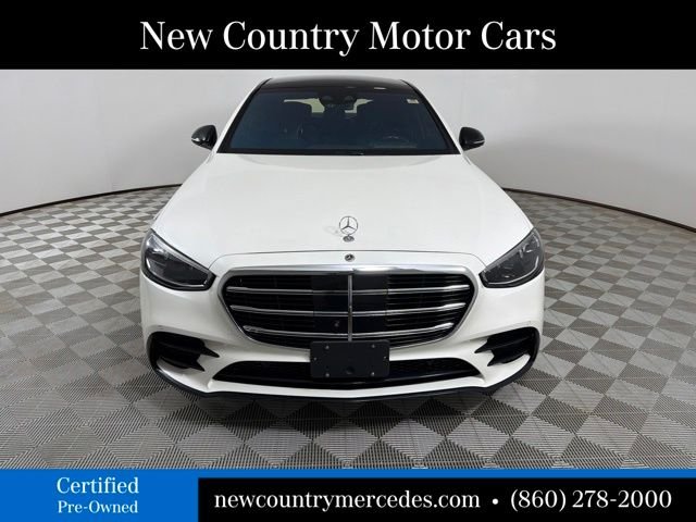 Certified Used 2021 White Mercedes-Benz S 580 image 2