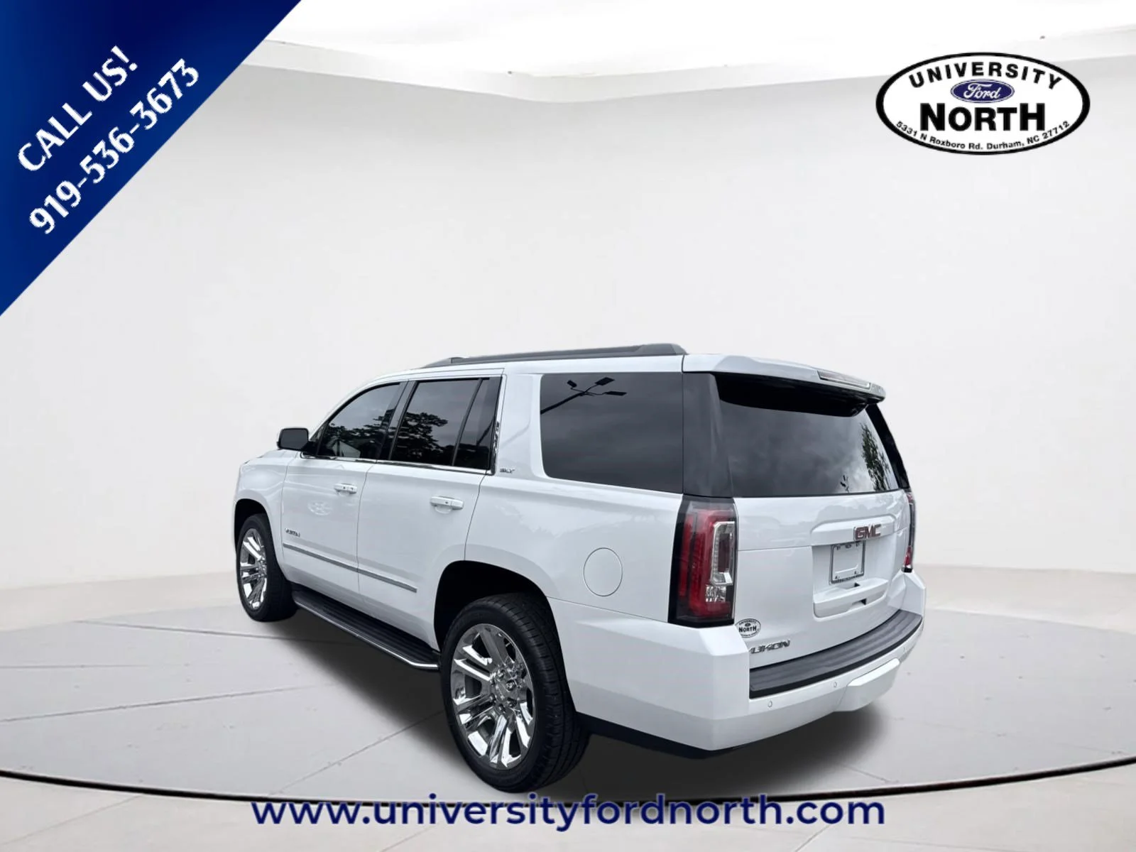 Used 2018 White Frost Tricoat GMC SLT image 5