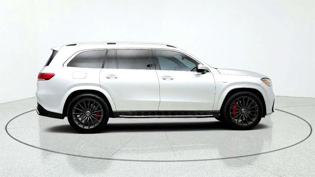 Used 2021 Iridium Silver Metallic Mercedes-Benz AMG® GLS 63 4MATIC+ SUV w/ Carbon Fiber Trim & Captain