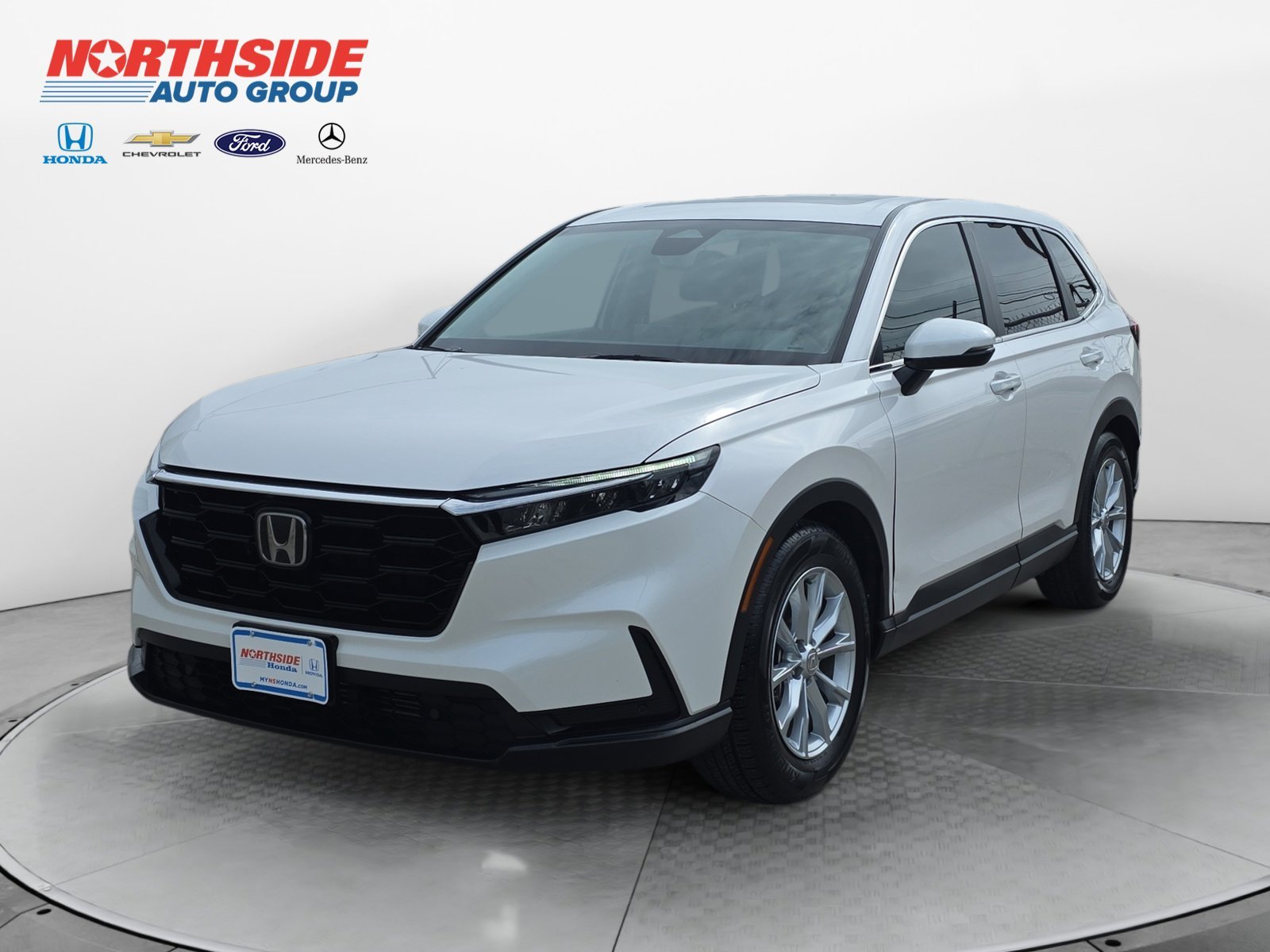 Certified Used 2025 Platinum White Pearl Honda EX-L image 3
