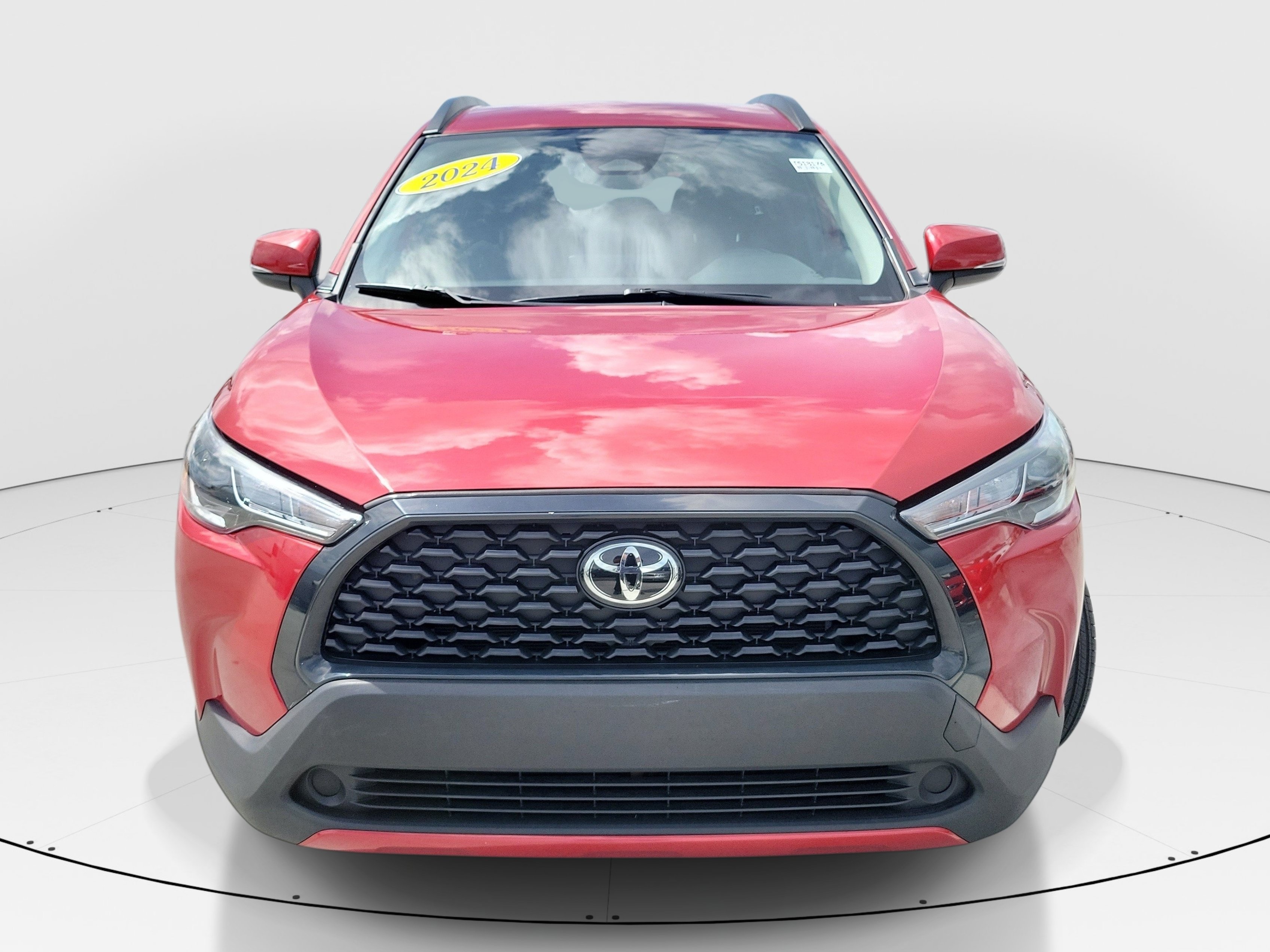 Certified Used 2024 Barcelona Red Metallic Toyota LE image 2