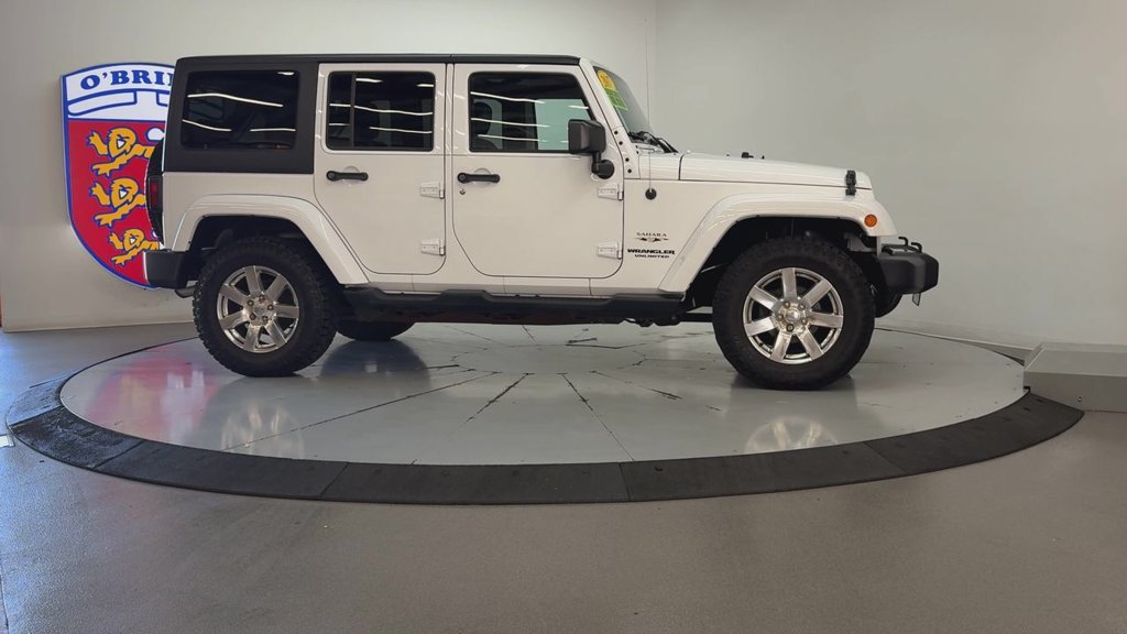 Used 2017 Bright White Clearcoat Jeep Unlimited Sahara image 3