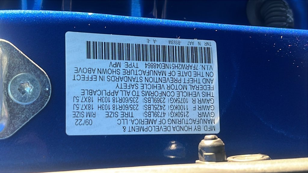 Used 2022 Blue Honda EX image 24